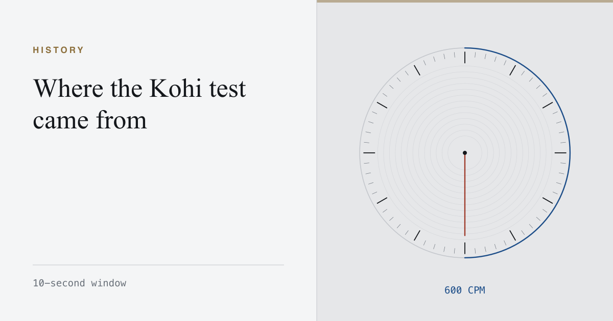 A chronometer dial reading 600 clicks per minute